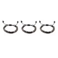 thumbnail image 4 of Decodeary Stackable Collection Bracelet For Men And Women Natural Gemstones Beads Minimalist Bracelet For Women Beads Bracelet Black dragon pattern 3Set, 4 of 6