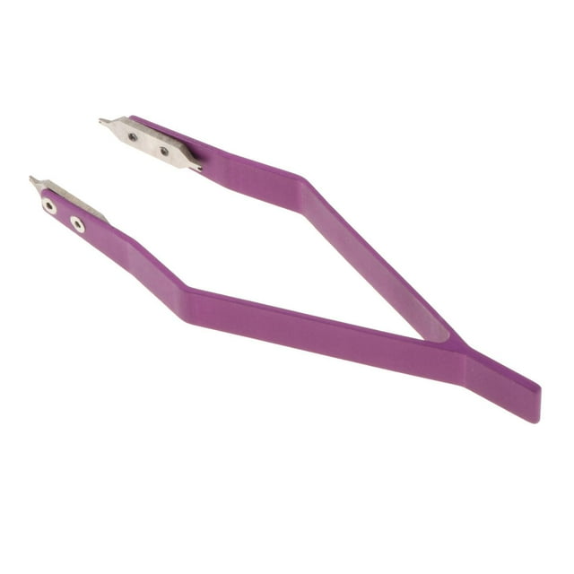 Esquirla Pince à Ressort pour Barre, Outil de Retrait de Chaîne pour Bijoux, Pince à Ressort pour Barre, Violet