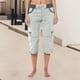 thumbnail image 4 of WILLBEST Pantalones Casuales de Verano para Mujer, Pantalones con Bolsillos, Monos Deportivos para Exteriores, Pantalones Cortos Cargo Finos y Sueltos para Mayor Comodidad y Estilo. Chica, 4 of 6