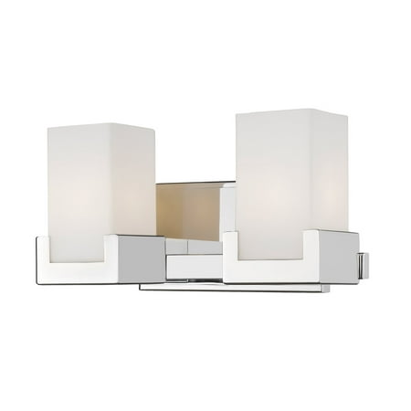 

Bathroom Vanity 2 Light With Chrome Finish Steel LED-Integrated Bulb 13 inch 16 Watts