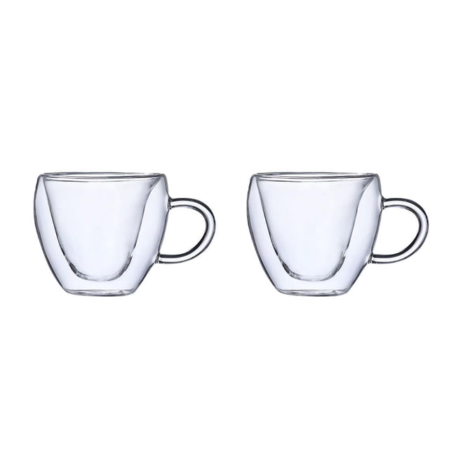 Cateissary Taza de agua de viaje, tazas de jugo de fruta hechas a mano resistentes a altas temperaturas, regalo de borosilicato con aislamiento Type3 NO3