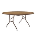 thumbnail image 3 of Correll Round Laminate Top Folding Table With Medium Oak Finish CF60TF-06, 3 of 4