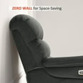thumbnail image 2 of MCombo Zero Wall Hugger Power Recliner Chair for Small Space RV Living Room, Fabric (Dark Grey), 2 of 9