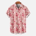 thumbnail image 2 of IROINNID Men's Casual Valentine's Day Heart Printed Blouse With Pocket, 2 of 5