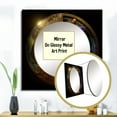 thumbnail image 3 of Designart "Celestial Equations Ancient Mapping III" Astrology Square Mirror For Wall Decor - Large Gold Square Mirror Printed Wall Decor - Modern Square Living Room Mirror, 3 of 5