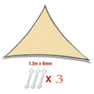 Right Triangle Sun Shade Sail,Beige Canopy Fabric Cloth Screen, Water Permeable & UV Block, Heavy Duty, Carport Patio Outdoor,Shade Cloth,Pool Sunscreen Sail Garden Spinnaker
