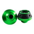 thumbnail image 3 of DYNWAVECA Generic Front Fork Wheel Frame Sliders Motorcycles Falling Protector Aluminum Motorcycle Fork Cup Replacement Easy to Install Green, 3 of 9