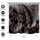thumbnail image 3 of Cortinas de ducha de mármol NEWSUYAA, cortina de ducha de mármol negro, morado y azul, líneas abstractas grises doradas agrietadas, decoración moderna para baño, cortinas de baño impermeables con, 3 of 7