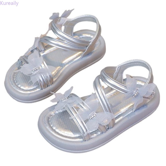 Kureaily Fashionable Shoes With Soft Soles For Kids/ Size 10,10(Silver)