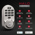 thumbnail image 2 of Kwikset Halo KeyPad Wi-Fi Smart Lock Deadbolt Hardware Lock with Smartkey Satin Nickel and Black, 2 of 11