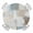 Khaki Gray Blue Light Brown, variant on Red Birthday Round Tablecloth for 36-44 Inch Tables,Fitted Table Cover with Elastic Edge,Colorful Confetti Ribbons Polka Dots Classroom Waterproof Outdoor Table Cloth Protector for Patio Dinner