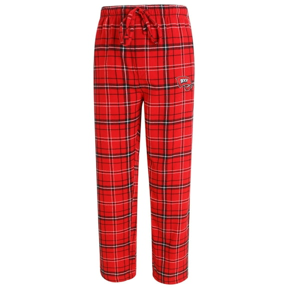 Men's Concepts Sport Red/Black Western Kentucky Hilltoppers Ultimate Flannel Pants