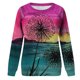 thumbnail image 5 of Camisas informales de manga larga para mujer, sudadera de cuello redondo con estampado Floral, jersey de cuello redondo, Tops tipo túnica holgados Pompotops  FGAJ1818, 5 of 6