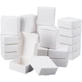 thumbnail image 1 of 50 cajas pequeñas de cartón de 2,8 x 2,8 x 1,2 pulgadas, cuadradas, para joyería, tipo Kraft, para envíos, cajas de cartón corrugado, cajas de regalo de cartón blanco., 1 of 9