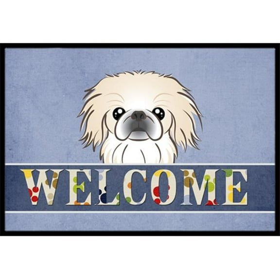 Pekingese Welcome Indoor & Outdoor Mat - 24 x 36 in.