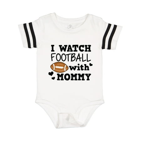 

Inktastic I Watch Football with My Mommy Gift Baby Boy Bodysuit