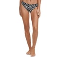 thumbnail image 2 of DKNY Women's Black Printed Stretch Scoop Lined Full Coverage Classic Bikini Swimsuit Bottom XL, 2 of 2
