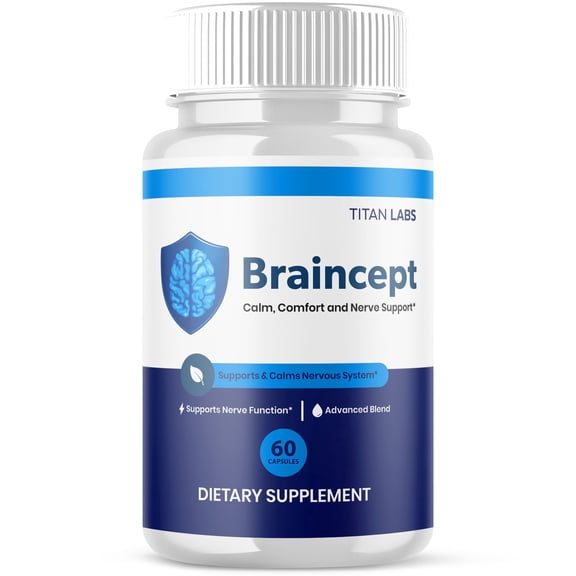 Braincept Advanced Formula Brain Support Pills Maximum Strength Supplement Brain Cept 60 Capsules