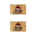 thumbnail image 4 of VONKY Quick Dry Merry Christmas Gnome Doormat For Christmas Theme Easy To Clean Christmas hat 2Set, 4 of 6