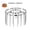 Round, variant on Stainless Steel Skewer Holder, Vertical Meat Skewers Fryer Skewer Rack, Metal Kabob Rack with Vertical Fryer Stand, Hanging AirFryer Roasting Racks for Kabob BBQ