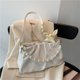 thumbnail image 2 of Bolso de mano de alta gama con diseño de nubes plisadas y perlas para debajo del brazo, pequeño bolso de mano de colaboración colectiva para mujer, bolso de hombro de verano que combina con todo, 2 of 6