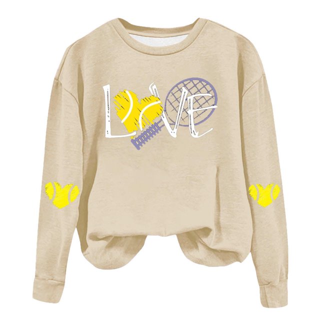 Timegard Sweatshirt for Women Print Drop Shoulder Crewneck Pullover Fall Casual Comfy Long Sleeve Tops