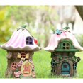 thumbnail image 2 of Ornamento de la casa de hadas en miniatura Decoración solar del paisaje de la yarda de la luz del jardín al aire libre Estilo A Macarena Luz de la casa de hadas, 2 of 4