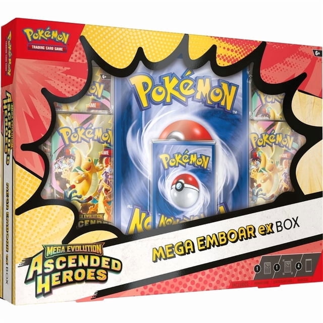 Pokémon TCG: Mega Evolution—Mega Emobar Ex - Ascended Heroes Mega ex Box