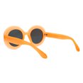 thumbnail image 3 of Womens Oversized Round Sunglasses Vintage Style Shades UV 400 Orange, Black, 3 of 4