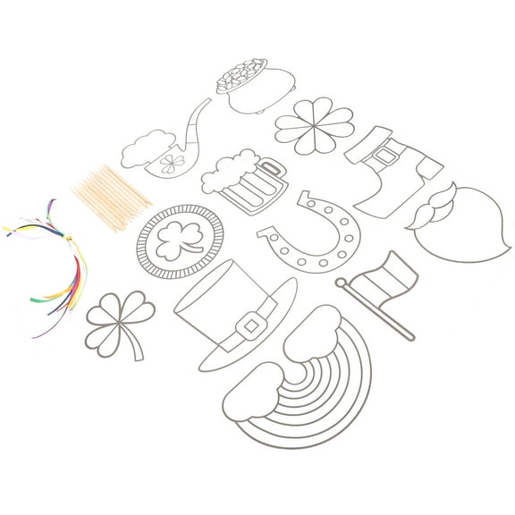 unbranded 1 Set St. Patrick's Day Scratch Paper Craft Kids Kit Scratch Paper Supplies