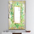 thumbnail image 4 of DESIGN ART Designart 'Efflorescent Gold Green 5' Traditional Mirror - Floral and Modern Large Printed Wall Mirror 23.7 in. wide x 31.5 in. high, 4 of 5