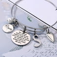 thumbnail image 3 of TINGN Initial Charm Bracelets for Women Stainless Steel Expandable Bangle Bracelets, 3 of 5