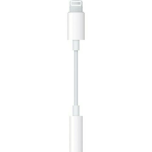 White Lighting to 3.5mm Headphone Jack aux Cable Adapter Compatible