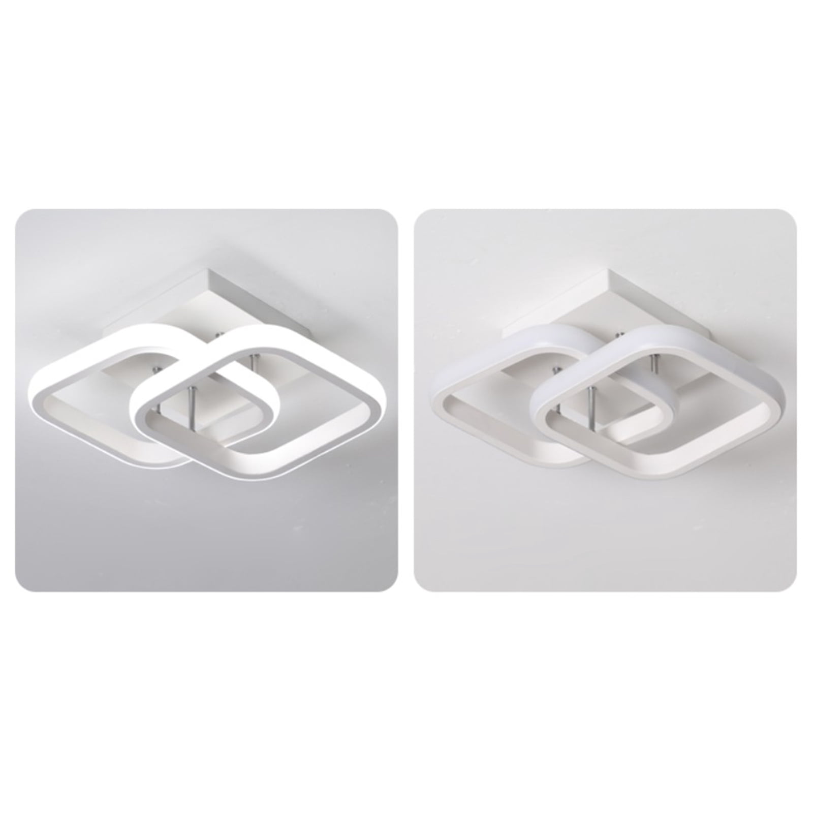 Modern LED Ceiling Lamp Lighting Fixture Light Laundry Bathroom Bedroom Porch Living Room Apartment Decor - White Three Color