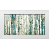 Robinson, Carol 14x9 White Modern Wood Framed Museum Art Print Titled - Birch River Walk