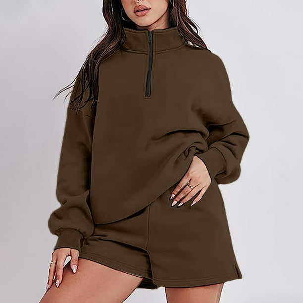 Hoodie top set womens