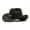 Army Green, variant on Western Hat For Men - Western Denim Curved Top Hat Woolen Big Brimmed Hat Style British Jazz Hat,Navy,M