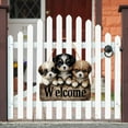 thumbnail image 4 of sruoe Joyful Animals Welcome Sign Wooden Hanging Decor Outdoor Yard Decoration, Colorful Wall and Courtyard Decoration for Garden, Patio, Porch, and Home Entryway, Durable Finish, 4 of 6