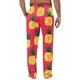 thumbnail image 5 of Pantalones largos para hombre con estampado de cintura elástica y bolsillo con cordón, pantalones largos de poliéster para hombre, 5 of 5