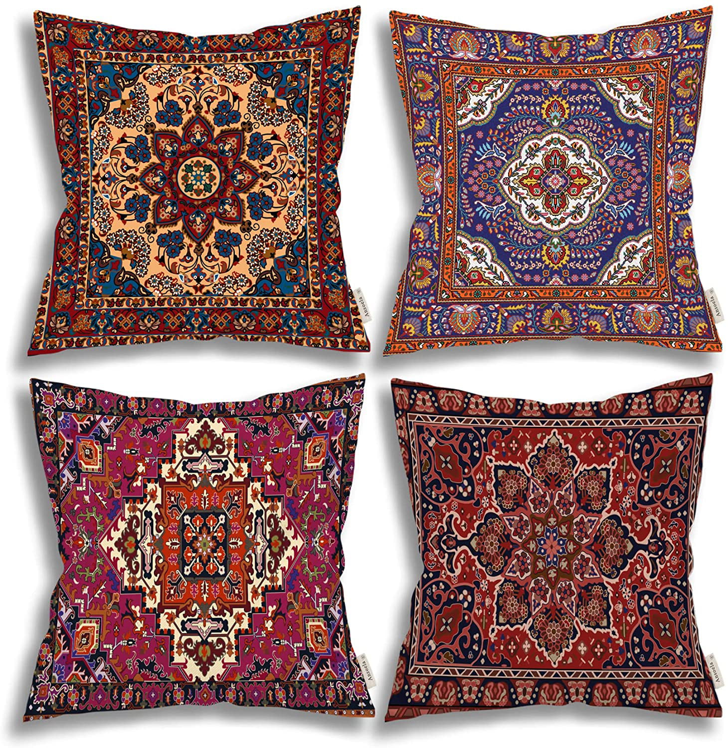 17.32x17.32 turkish pillow brown pillow cover vintage rug pillow cushion red turkish cushion square kilim pillow etnic couch pillow