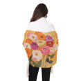 thumbnail image 4 of FORMRS Womens Scarf Winter Soft Long Big Warm Shawls Wrap Tassel Scarves, Abstract Floral, 4 of 9