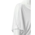 thumbnail image 4 of Doublju Womens Short Sleeve Dolman Drape Loose Fit Tunic Top(Plus Size Available), 4 of 5