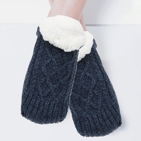 PTOOTP Women's Warm Non- Fuzzy Socks Cozy Thermal Indoor Socks Soft Comfortable Size 11x4.3x0.4in