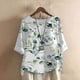 thumbnail image 2 of Tops Para Mujer Blusa Casual Elegante Camiseta de Manga 1/2 Con Estampado de Cuello Redondo Causal de Moda Odeerbi ODB160558, 2 of 4
