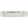 thumbnail image 4 of Sterling Silver Ss 4mm Flat With Step Edge Size 10 Band Made In United States qwfe040-10, 4 of 5