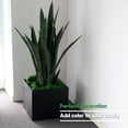 thumbnail image 3 of WORTH 3ft 2 Pack Artificial Plants Indoor Snake Plant with Black Planter Faux Plants Indoor, Fake Outdoor Plant Bathroom Living Room Corner Home Decoratio, 3 of 5