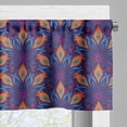 thumbnail image 5 of Ambesonne Mandala Valance & Curtain, Vibrant Floral Ornate, 55"x30", Orange Pale Blue Purple, 5 of 6