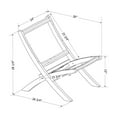 thumbnail image 4 of South Shore Balka Wood and Rope Lounge Chair, in Black, 4 of 12