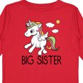 thumbnail image 3 of Inktastic Big Sister Unicorn Girls Long Sleeve Toddler T-Shirt, 3 of 4