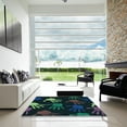 thumbnail image 7 of Ahgly Company Machine Washable Indoor Square Transitional Midnight Gray Area Rugs, 5' Square, 7 of 7